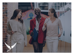 Women happily walking