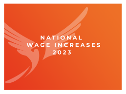 National Wage Increases 2023